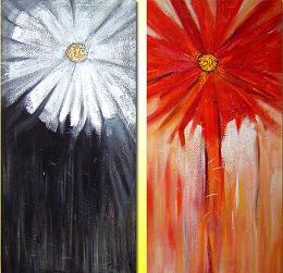 Dafen Oil Painting on canvas flower -set032 - Click Image to Close